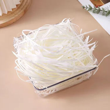 Raffia filling wholesale holiday gift box color souvenirs birthday bedding decoration gift box starting from one pound popular milk white white 1 pound (500g)