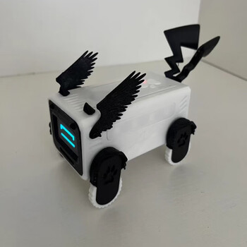 Xiaozhi ai combination kit artificial intelligence chat desktop robot dog man deepseek voice dialogue box angel dog black and white spot