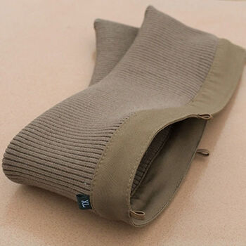 Dl fat donglai's same style down jacket collar protector knitted threaded collar protector jacket removable and washable anti-dirty bag collar protector khaki 52 cm height 9 cm