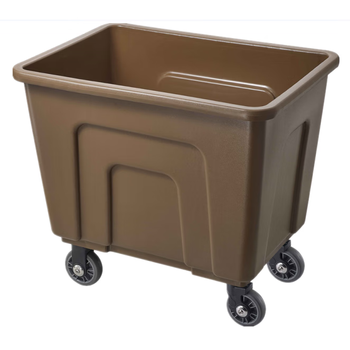 Nanfang s plastic linen cart hotel laundry cleaning trolley stainless steel dirty towel storage wheel c-40s brown 950*690*857