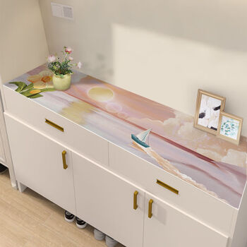Fantasy tv cabinet tablecloth sideboard long mat table mat shoe cabinet cover cloth dining table mat no-wash anti-dirty mat song of the ocean 30x80cm