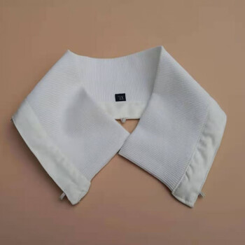 Fat donglai's same style down jacket anti-stain collar removable protective cover seam-free threaded female all-match false collar white anti-stain collar width 48 height 9cm