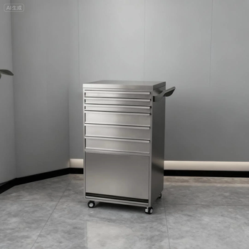 Zhong zhanggui stainless steel multi-layer tool storage cabinet 4-layer tool cart for hair salon, simple high-end dye cream cart a1 style 7-layer/stainless steel tool cabinet 50 41 91