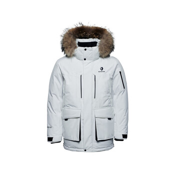Blackyak winter cold wave men's waterproof gore down jacket wvm567 off-white one size 195/108a