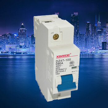 Small circuit breaker 100a high power circuit breaker air switch dz158 type 1p 80a