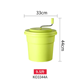 Yusenyi manual fruit and vegetable dehydrator fast salad spinner drain bucket large commercial hand-cranked vegetable dehydrating bucket (95 liters) hand-cranked dehydrating bucket ko3344a