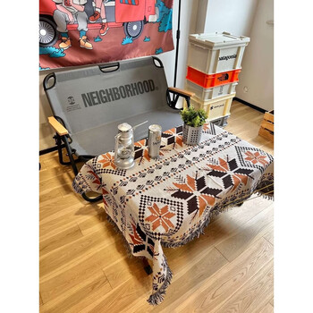 Yusen yi orange maple camping egg roll tablecloth blended folding table mat 90x210cm portable orange maple 90x150 cm