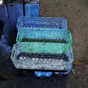 Fantasy haobo bar luminous ice bucket champagne bucket beer and wine anti-fall ice crack ice bucket new spot bucket black bottom 12 pack