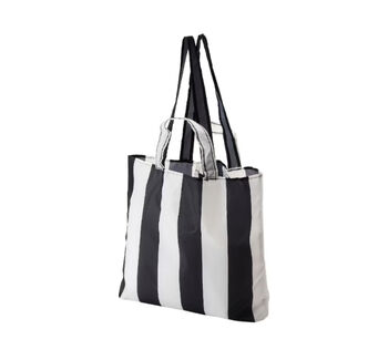 Yusenyi domestic fratta blue environmentally friendly shopping bag woven bag moving bag folding portable storage bag sinenger black and white stripes