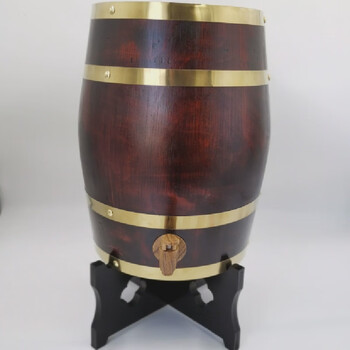 Customized wine opening ceremony oak barrel bulk liquor special wooden barrel supermarket hotel with lock barrel 5 liter vertical retro