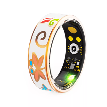 He jiangong r18asmartealth heart rate blood pressure blood oxygen sleep steps calories photo smart ring no. 6