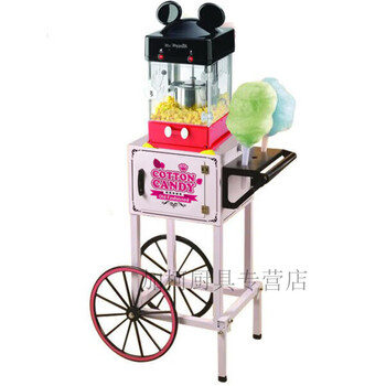 Raft core fruit popcorn machine commercial popcorn machine household small fully automatic commercial stall mini puffing machine traditional new and old-fashioned corn special retro carriage popcorn machine (free corn)