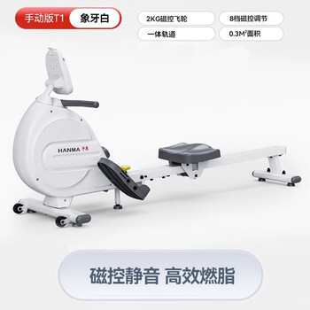 Upgraded self-made electric boat painting machine with german quality foldable home smart 99-level adjustment magnetically controlled silent load-bearing 24 ivory white/8 levels of resistance/manual adjustment of resistance