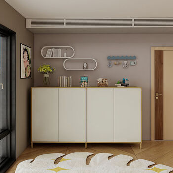 Fantasy bedside cabinet small wardrobe storage cabinet drawer cabinet small wardrobe 2 meters 2 flat opening 16 meters please customize the color and size 4 doors