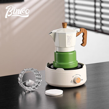 Bincoo three-valve moka pot electric stove heating household hand-cranked espresso small coffee machine outdoor set