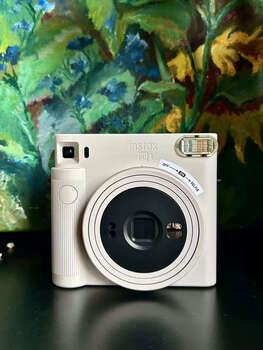 Fuji (fujifilm) fuji/fuji instax sq1/sq6 square polaroid one-time imaging polaroid christmas gift sq1 (white) blogger same style official standard