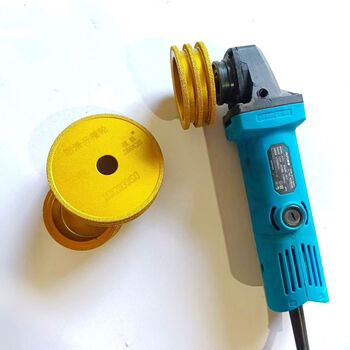 Ceramic tile stone anti-slip trough stair step trough marble semi-circular edge diamond trimming wheel angle grinder 3 slots (80 diameter 20 holes slot width 5 spacing 7)