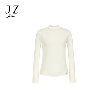 Juzui shopping mall same style layered all-wool muscle base layer women's winter style jwed80104 off-white s