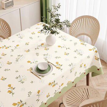 Fantasy small fresh tablecloth waterproof and oil-proof no-wash 2025 new ins style rectangular tablecloth atmosphere cover 60x120cm wenwan xiaoju