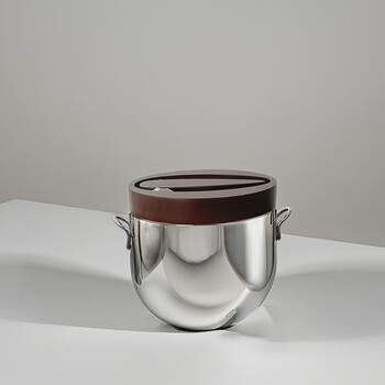 Sanqihu personalized stainless steel ice bucket grape champagne red wine chilled wine set household small ice bucket insulation handle ice bucket