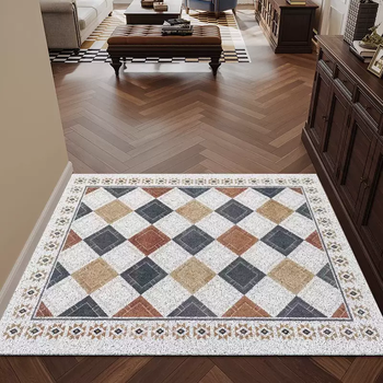 Yusenyi american-style entrance door floor mat wire circle door mat household foot mat entrance door entrance entrance carpet (camille) 4 horizontally laid wire circle 80x120cm