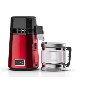 Fantasy distillation water maker brewing chamber dew machine experimental pure small wine equipment dental essential oil hydrosol extraction second generation temperature display model red