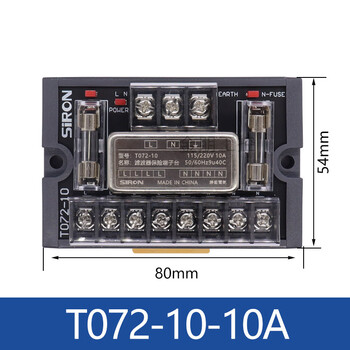Fansheng original new shenglan siron filter insurance terminal block t072-20 t072-10 rail filter t072-1010a