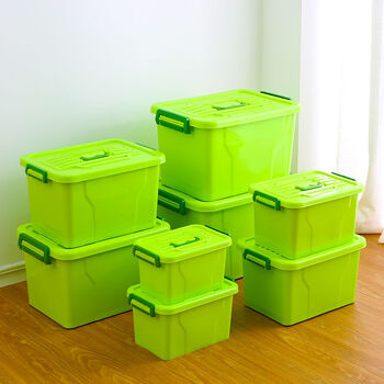 Fantasy extra large plastic storage box household multifunctional turnover box snack organizing box clothes storage box no. 8 length 55 width 40 height 34cm colorful red new upgraded model