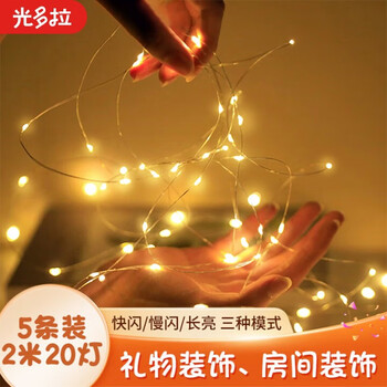 Guangdola led light string festive atmosphere light with room decoration small lantern gift bouquet decorative string light 5 pack