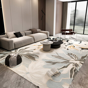 Yingfei sofa living room carpet light luxury modern high-end home room coffee table carpet wear-resistant and stain-resistant foot mat customized a363 yuntang 200 400cm new upgraded material easy to care