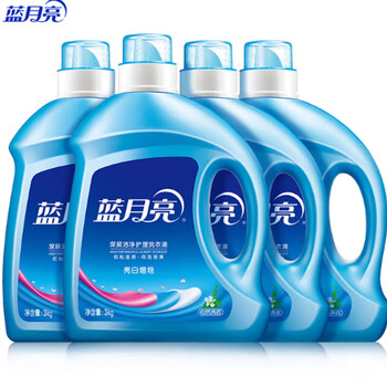 Blue moon brightening and brightening natural fragrance laundry detergent 3kg*4