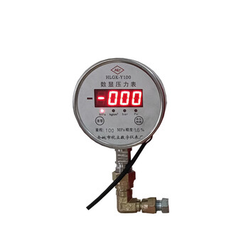 Ji litian vertical hydraulic jack with digital display pressure gauge experimental qianjin oil pressure pointer 2t5t10 tons plug-in digital display meter (power supply required) with connector