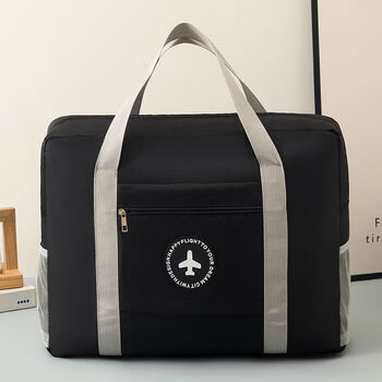 Ye yu's large-capacity short-distance travel bag, portable maternity bag, storage bag, packing bag, luggage quilt bag, sturdy 45*35*16cm, black, 3 pieces--double-layer thickened--can hold quilts