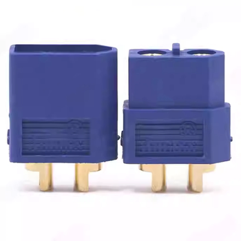 Ams xt60 blue 3.5mm gold-plated banana plug t interface connector amass hot-selling model accessories blue esc battery power connector xt60 blue female battery terminal