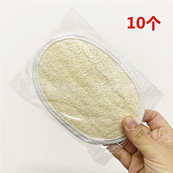 Shantou lincun hotel special loofah bath wipe with customized logo cotton and linen mud towel loofah bath wipe (0 pcs_transparent opp bag packaging