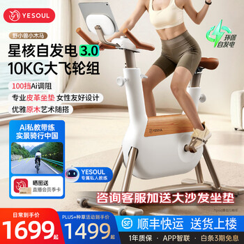 Ye xiao beast spontaneous electric bicycle home weight loss indoor bicycle silent magnetic control sports exercise fitness equipment r6 standard version - intelligent resistance adjustment self-generation - 10kg flywheel resistance system