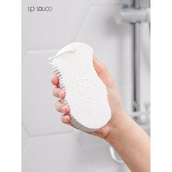 Shantou lincun japanese-style bath sponge household bathroom mud rub back rub artifact decontamination bath rub three-dimensional bath sponge white