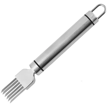 Yusenyi 304 chopped green onion, ginger and garlic household onion shredding artifact kitchen tools garlic shredded ginger shredded knife stainless steel shredded 304 stainless steel onion shredded knife (straight handle)