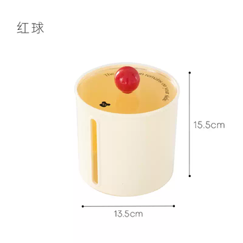 Yusenyi cream dressing room tissue box creative paper box toilet paper box style vertical roll side hygienic desktop napkin cream style tissue box (red ball)