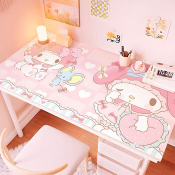 Fantasy cartoon leather desk mat desk children's study table cloth student special desk mat cuttable playful series 01 40x100cm