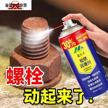 Rust remover for fast metal cleaning, powerful anti-rust removal, door shaft hinge abnormal noise lubrication, rusty and loose screws, rust removal and lubrication, 1 bottle 450ml + nozzle