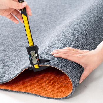 Fantasy thick anti-slip full carpet, cuttable living room soundproof carpet, large area commercial carpet mat, smoke gray tp thick silk pro single stripe 9+10mm 60x90cm