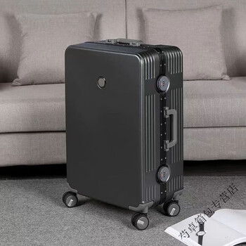 Ye yu suitcase password box bride suitcase red wedding suitcase dowry durable student dowry trolley case dark gray dyled+ color version 24-inch travel 4-5 days gift