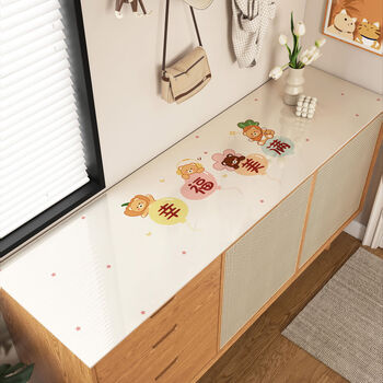 Fantasy sideboard table mat tv cabinet protective mat soft anti-dirty shoe cabinet wine cabinet mat plush companion 30x60cm can be cut freely
