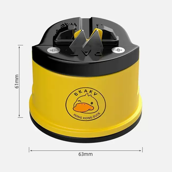 Yusenyi tools duck suction cup artifact scissors household quick knife sharpener fully automatic kitchen knife sharpening kitchen whetstone little yellow little yellow duck knife sharpener 1 pack
