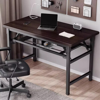 Huakaizhixing folding table computer table desktop desk learning writing table dining table long table bgz718 double layer 1.2 meters