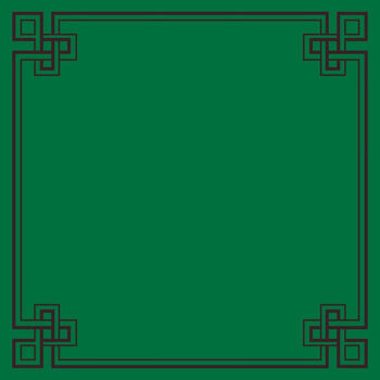 Fantasy table mat wash-free mahjong cloth square household ultra-thick non-slip card playing tablecloth tablecloth mahjong table mat gong xi fa cai pure green square 70x70cm