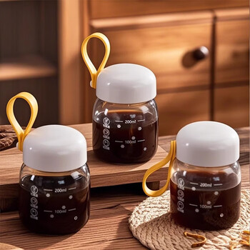 Home katei story japanese traditional chinese medicine sub-bottling food grade heatable glass chinese medicine container sealed jar portable chinese medicine cup 1 piece 300ml high borosilicate glass