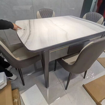 Fantasy solid wood dining table mahjong machine ultra-quiet fully automatic hotel chess and card room teahouse home mahjong machine ultra-quiet invisible induction cooker with chair door-to-door delivery