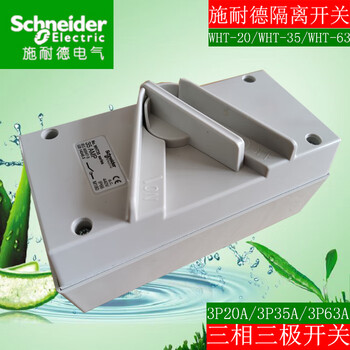 Schneider clipsal kitchen boiler waterproof switch 20a/35a/63a single-phase 220v three-phase 380v domestic brand single-phase two-pole 220v_20a